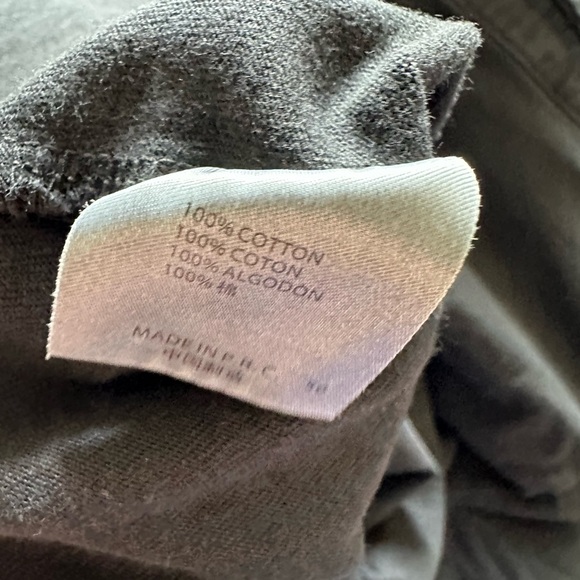 Brandy Melville Black Basics Neutral Cotton Cropped Polo Top size Small EUC - Picture 6 of 6